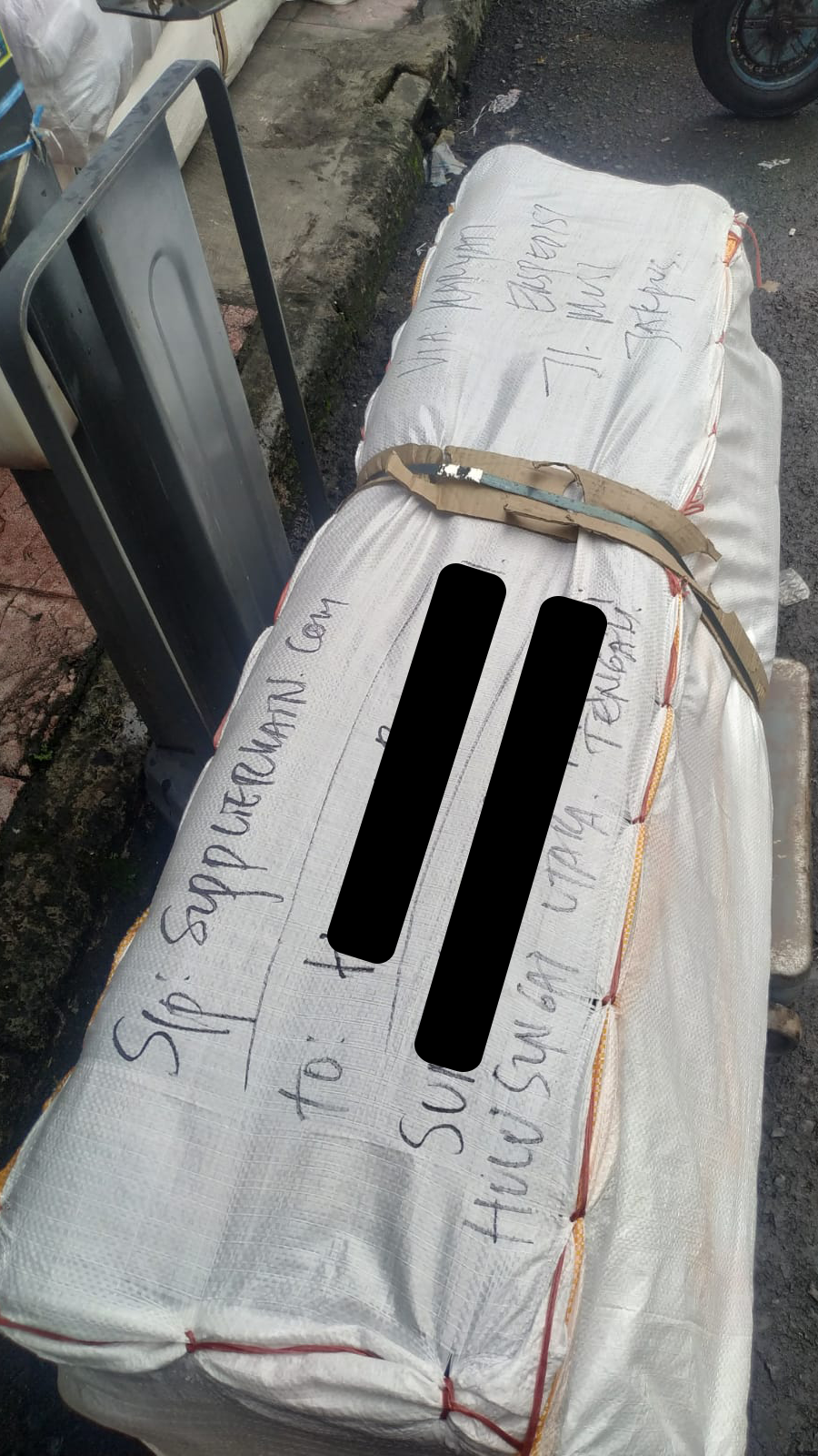 Bukti pengiriman kain dari supplierkain.com